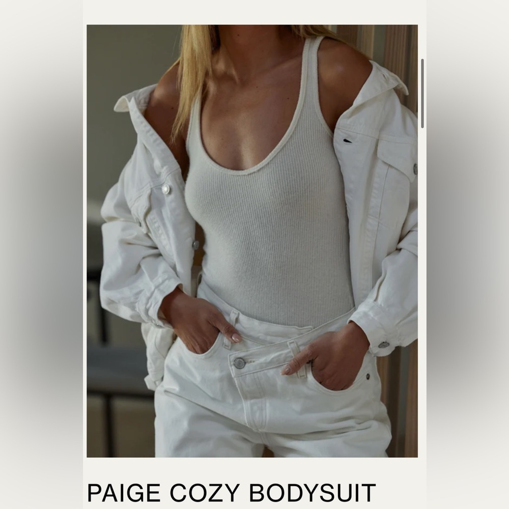 CLYQUE THE LABEL PAIGE COZY BODYSUIT crème